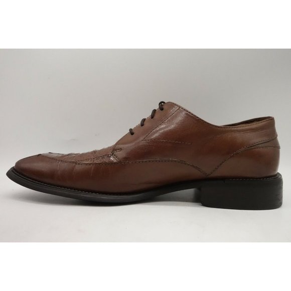 Stacy Adams Brown Genuine Snakeskin Lace Up Dress Oxfords Shoes Men\'s 10 M main image 8